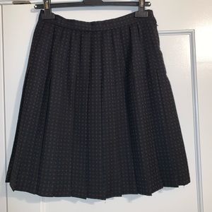 Pleated Wool Skirt